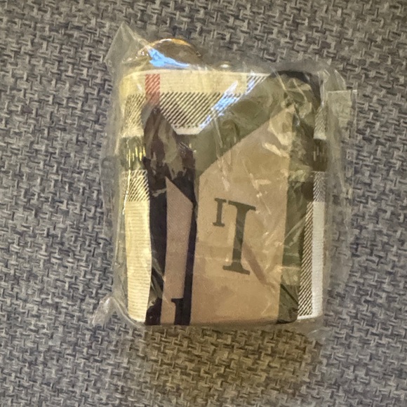 Plaid Keychain Pouch with Scarf Accent - Picture 3 of 3